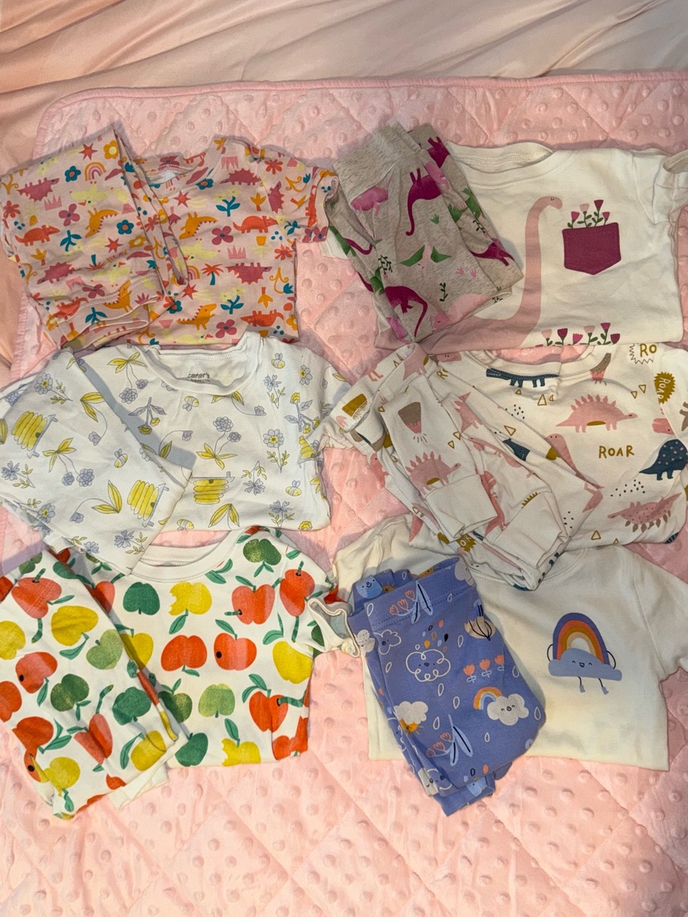 Girls 5T Pajama Set Bundle - 7 sets